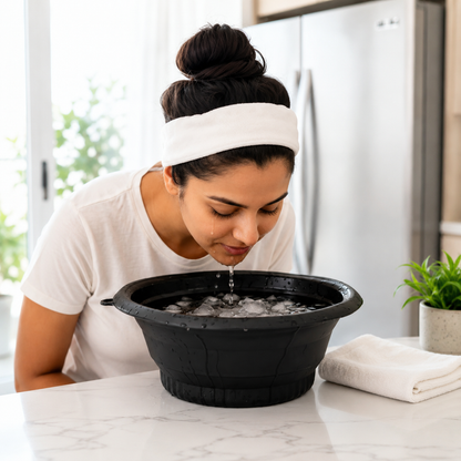 Silicone Ice Face Bowl – Anti-Puffiness Cooling Therapy Tool for Glowing Skin